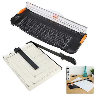 Heavy Duty A4 Photo Paper Cutter Guillotine Card Trimmer Ruler Home Office Tool • £7.49