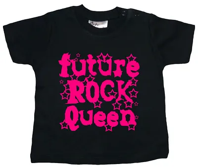 Baby Rock T-Shirt  Future Rock Queen  Rock Metal Grunge Music Band • £10.95