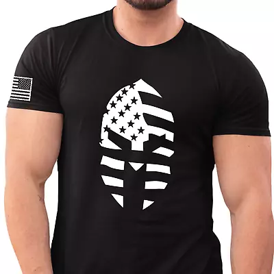 American Spartan Helmet Shirt Molon Labe Shirt Come And Take It USA Shirt • $15.90