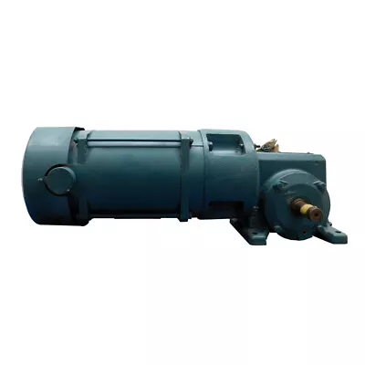 Reliance 1.5HP 1725RPM 3 Phase Electric Motor 230/460V 143TC W/ 1HP 18:1 Reducer • $382.49