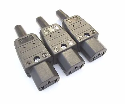 IEC Connector C13 10a Martin Kaiser Connector For Mains Power Cables Sold As 3 • £13.47