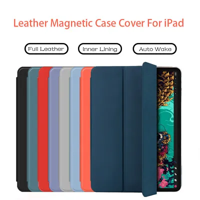 £6.99 • Buy Leather Smart Case For IPad 9.7  10.2  5 6 7 8 9 Air 4 5 Pro 11 Mini 1 2 3 4 5 6