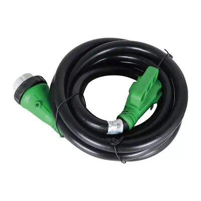 Green 50 Amp 15/25/50Ft RV Extension Generator Power Cord Locking Connector • $75.05