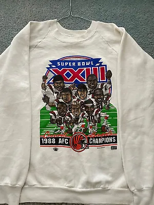 1988 NFL AFC Champions Sweatshirt - L - Vintage USA Retro Jumper - No Tags • $30