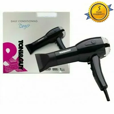 £22.89 • Buy Toni & Guy TGDR5371UK Daily Conditioning Ionic Hair Dryer 2000W Lightweight, New