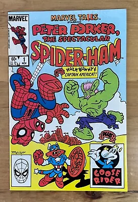 Marvel Tails The Spectacular Spider-ham #1 ~ Marvel Comic 1983 ~ Vf+ • $18