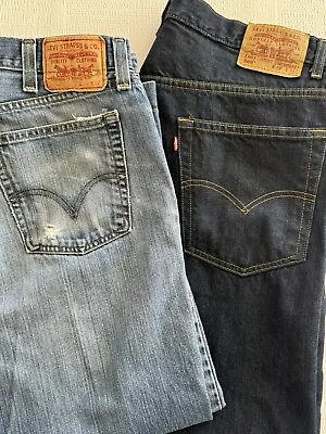 VTG Levis 569 527 Lot Jeans Mens 38 Loose Straight Fit Y2K Baggy 192 • $43.39