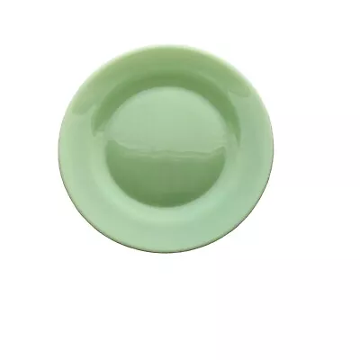 Large Green Jadeite Glass Dinner Plate 10 Inch Has Air Bubble READ • $18.95