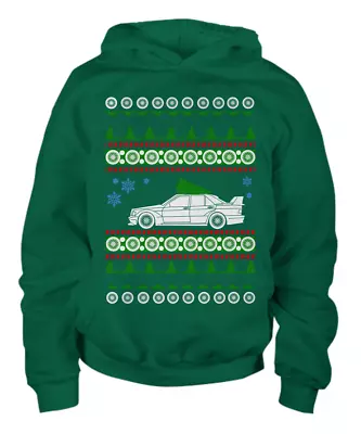 Mercedes 190E 16v Cosworth Evo Ugly Christmas  - Youth Hoodie • $34.95