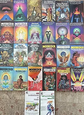 Michael Moorcock - 26 Book Vintage Paperback Bundle - Elric Corum Hawkmoon Etc • £50