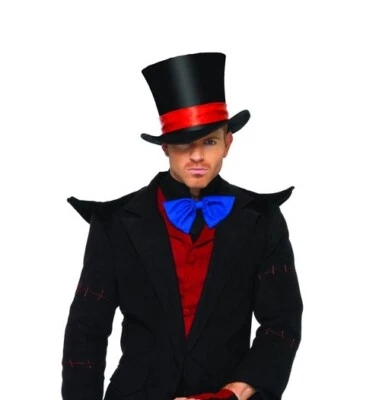 £16.49 • Buy Deluxe Men's Velvet Top Hat, Magician, Circus Ring Leader Lion Tamer, Mad Hatter