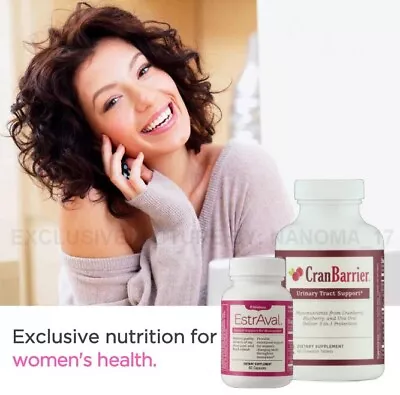 Women's Wellness Combo: Estraval - Menopause & CranBarrier - Urinary Support • $59.99