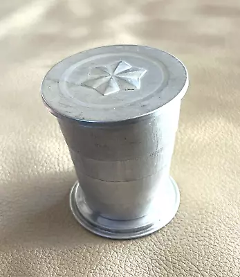 Vintage 1940s Collapsible Metal Drinking Cup • $4.40