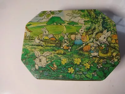 Vintage Easter Bunny Empty Tin • $3.99