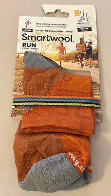 SmartWool Run Zero Cushion Below The Ankle Socks Unisex Large-Orange Rust • $20.50