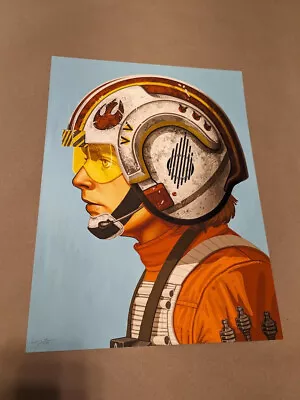 Mike Mitchell Red Five Luke Skywalker Star Wars Portrait Mondo Print • $120