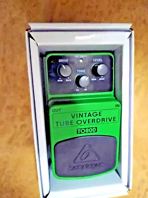 Behringer TO800 Vintage Tube Overdrive Pedal • $17.97