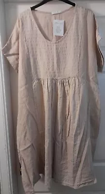 Lagenlook Style Dress.linen.size 16/18. • £18.99