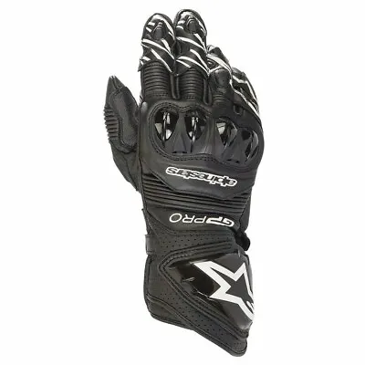 Alpinestars GP PRO R3 Black Glove Leather Motorcycle Race Gloves • $199.20