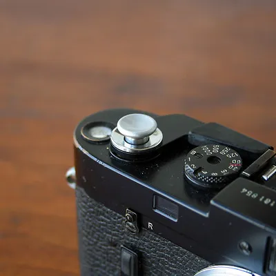 $12.50 • Buy Silver Medium Concave Soft Release Button For Leica M3 MP M8 M9 X100 Nikon Canon