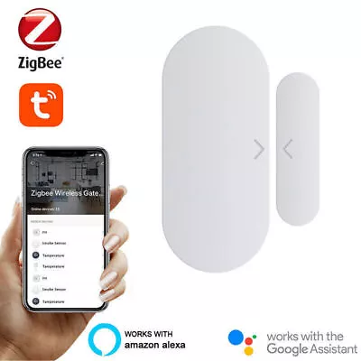 ZigBee Door Window Contact Sensor Remote Alarm Smart Home Wireless Door Detector • $21.99