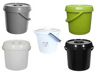 £8.80 • Buy Nappy Bucket 14 Litre With Lid Handle Whitefurze Plastic Storage Bin For Kids