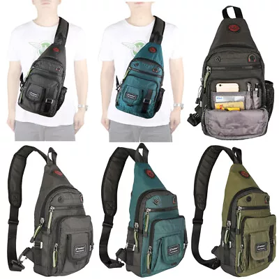 Men Sling Bag Backpack Women Purse Bag Chest Shoulder Bag Travel Crossbody Bag • $22.50