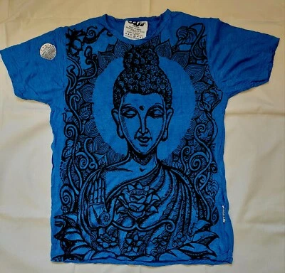 £20 • Buy SURE DESIGNS T SHIRT LTD EDITION RARE BUDDHA YOGA MEDITATION FESTIVALS Sz XL  4