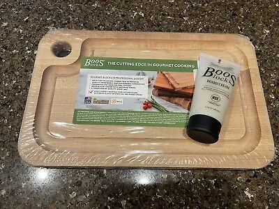 John Boos Block Maple Wood Cutting Board With Board Creme 16x10x1.25 NEW • $72