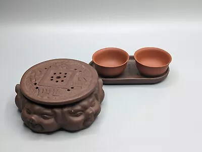 Chinese Yixing Pottery Collection Zisha Clay Chopsticks Holder Cups Tray • £50