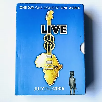 Live 8 (Aid) July 2nd 2005 4 DVD Set Pink Floyd Def Leppard Jay-Z Discs Like New • $49.95