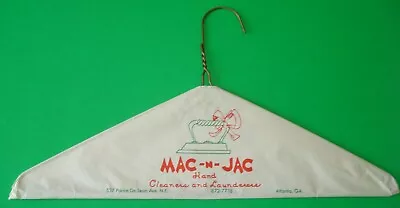 Vintage 1960's Mac-n-Jac Laundry Atlanta GA Dry Cleaning Wire Hanger Paper Cover • $14.40