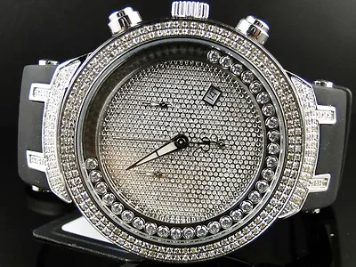 New Mens Joe Rodeo/jojo Silver Face Master 242 Diamond Watch 2.2 Ct Jjms21(w) • $800