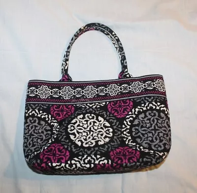 VERA BRADLEY Black/pink/white Quilted Purse Shoudler Bag • $14.99