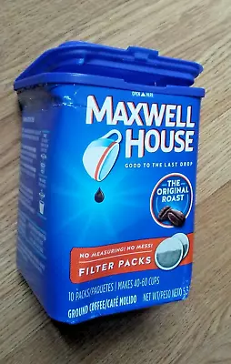 NIB Maxwell House Original Roast Ground Coffee 10ct Filter Pack Best0422 Easter • $20.94