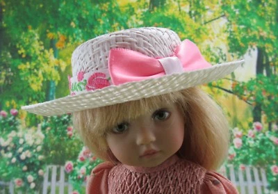 $7.65 • Buy Straw Doll Hat Bolero IVORY 7  Head Decorate Your Own Fits 10  LD Boneka