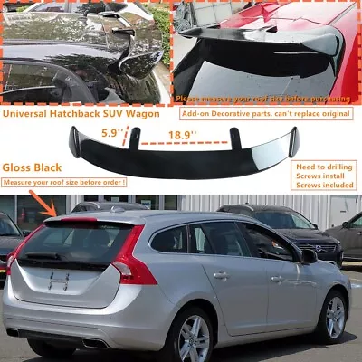 For 2015-2018 Volvo V60 /Cross Country GT-Style Rear Roof Spoiler Wing Universal • $83.99