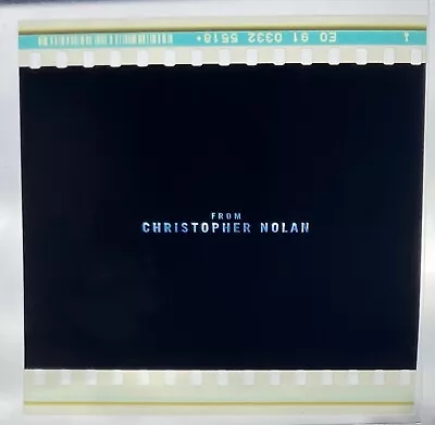 ‘From Christopher Nolan’ 70mm IMAX Film Cell • $7.47