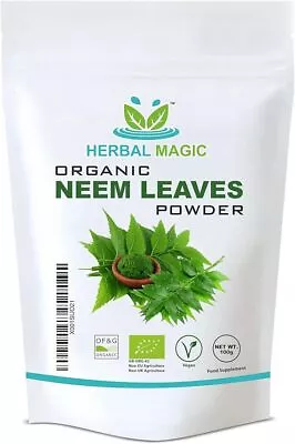 Herbal Magic's Organic  Neem Leaves Powder Face MaskShakesBaking • £6.99