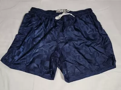 Alleson Athletic Mens Navy Checkered Nylon Soccer Shorts Medium NWOT • $5