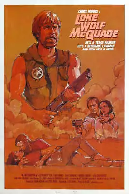1983 LONE WOLF MCQUADE VINTAGE ACTION MOVIE POSTER PRINT STYLE B 24x16 9MIL • $25.95