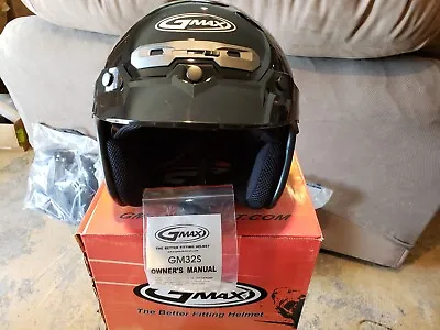 GMAX GM32S Motorcycle 3/4 Helmet W/Sun Shield Street Bike WPS 72-4920XL • $69.95