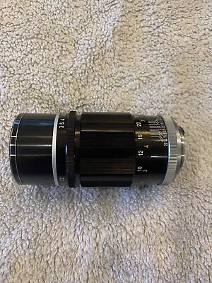 Canon 135mm F3.5 LTM M39 Rangefinder Lens Black • $50