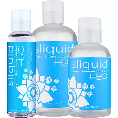 Sliquid Naturals H2O Water Based Natural Intimate Personal Lubricant - Pick Size • $12.95