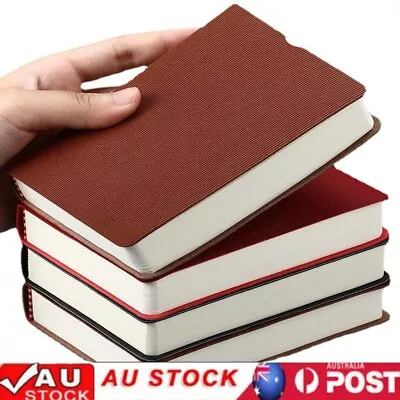 A6 Lined/Blank Diary Planner Journal Notepad Pocket Notebooks 360 Pages AUS • $14.85