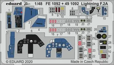 Eduard FE1092 1:48 BAC/EE Lightning F.2A/F.6 To Be Used With Airfix • £8.28