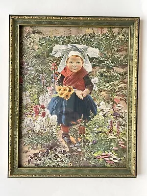 Vtg 1930s Max Seliger Print Lithograph  Meika  In Original Art Deco Frame EUC • $15.99