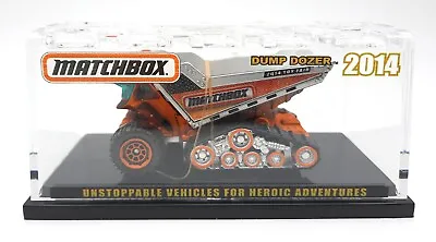 Matchbox Superfast Dump Dozer Truck Orange-silver. 2014 Toy Fair. Crystal Case • $54.90