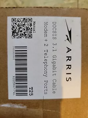 ARRIS T25 DOCSIS 3.1 Gigabit Cable Modem For Xfinity Internet & Voice - Black • $60
