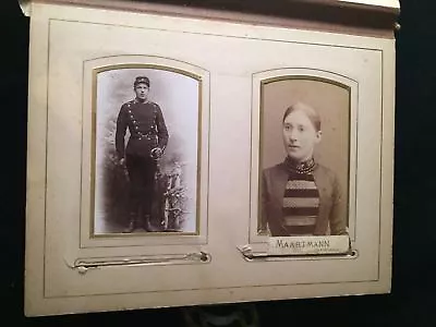 $150 • Buy Circa 1890 PHOTO ALBUM Soldier W/ SWORD CDV ORIGINAL Over 45 Photograph VA DOG!!